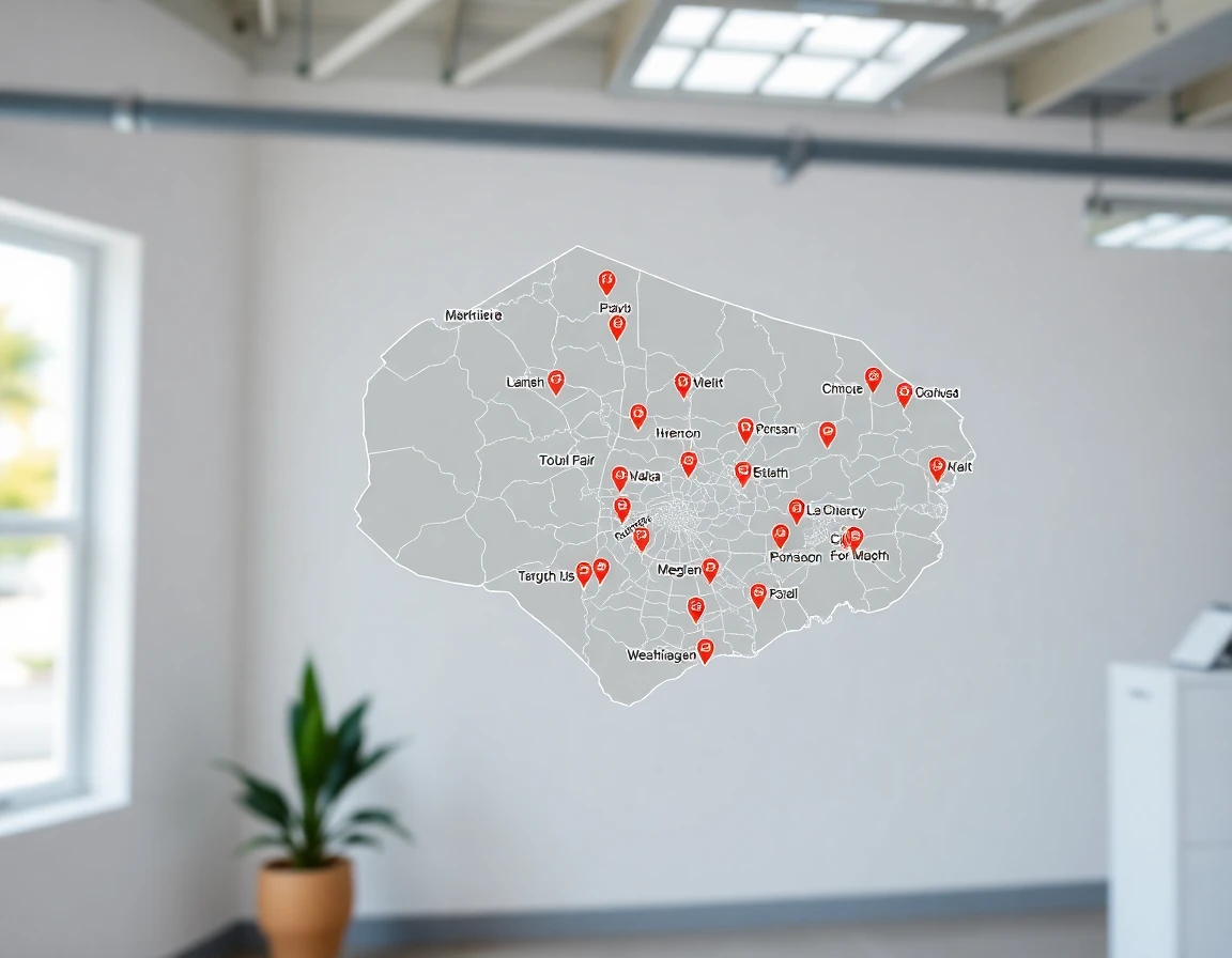 Hvac Service Areas Map